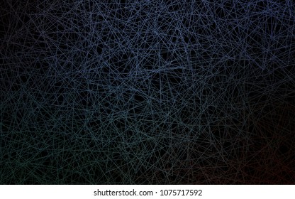 Dark BLUE vector abstract colorful background, which consist of triangles. Pattern with colored triangles on white background.