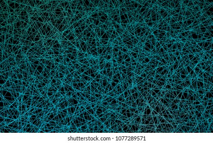 Dark BLUE vector abstract colorful background, which consist of triangles. Pattern with colored triangles on white background.