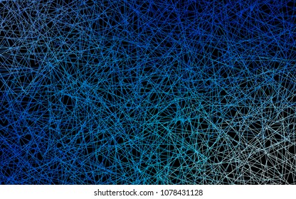 Dark BLUE vector abstract colorful background, which consist of triangles. Pattern with colored triangles on white background.