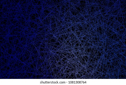 Dark BLUE vector abstract colorful background, which consist of triangles. Pattern with colored triangles on white background.