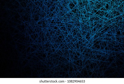 Dark BLUE vector abstract colorful background, which consist of triangles. Pattern with colored triangles on white background.