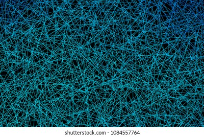 Dark BLUE vector abstract colorful background, which consist of triangles. Pattern with colored triangles on white background.