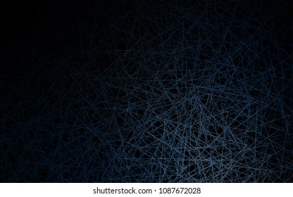 Dark BLUE vector abstract colorful background, which consist of triangles. Pattern with colored triangles on white background.