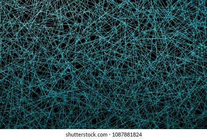 Dark BLUE vector abstract colorful background, which consist of triangles. Pattern with colored triangles on white background.