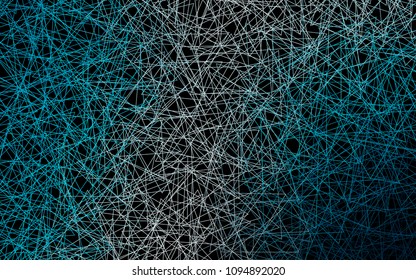 Dark BLUE vector abstract colorful background, which consist of triangles. Pattern with colored triangles on white background.