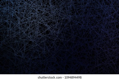 Dark BLUE vector abstract colorful background, which consist of triangles. Pattern with colored triangles on white background.