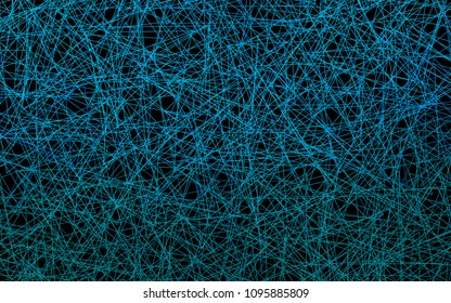 Dark BLUE vector abstract colorful background, which consist of triangles. Pattern with colored triangles on white background.