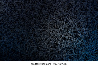 Dark BLUE vector abstract colorful background, which consist of triangles. Pattern with colored triangles on white background.