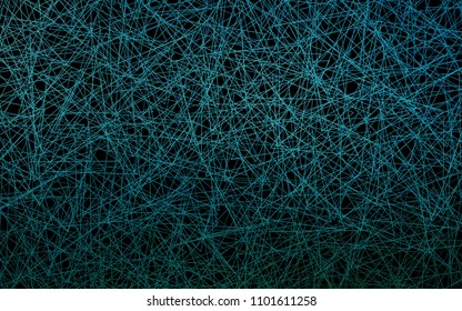 Dark BLUE vector abstract colorful background, which consist of triangles. Pattern with colored triangles on white background.