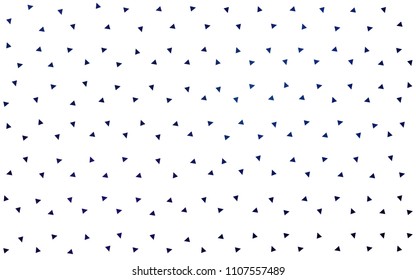 DARK BLUE vector abstract colorful background, which consist of triangles. Pattern with colored triangles on white background.