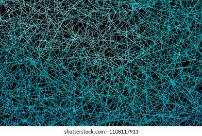 Dark BLUE vector abstract colorful background, which consist of triangles. Pattern with colored triangles on white background.