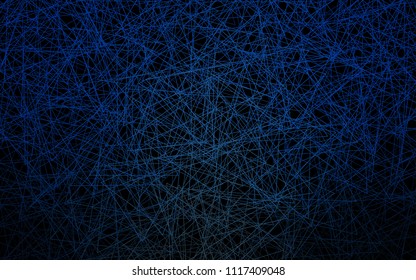 Dark BLUE vector abstract colorful background, which consist of triangles. Pattern with colored triangles on white background.