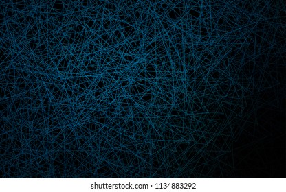 Dark BLUE vector abstract colorful background, which consist of triangles. Pattern with colored triangles on white background.