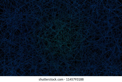 Dark BLUE vector abstract colorful background, which consist of triangles. Pattern with colored triangles on white background.