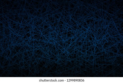Dark BLUE vector abstract colorful background, which consist of triangles. Pattern with colored triangles on white background.