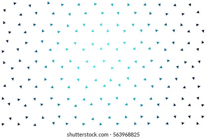 DARK BLUE vector abstract colorful background, which consist of triangles. Pattern with colored triangles on white background.