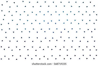 DARK BLUE vector abstract colorful background, which consist of triangles. Pattern with colored triangles on white background.