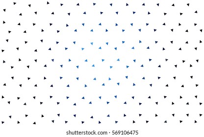 DARK BLUE vector abstract colorful background, which consist of triangles. Pattern with colored triangles on white background.