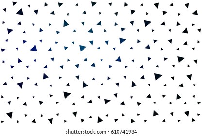 Dark blue vector abstract colorful background, which consist of triangles. Pattern with colored triangles on white background.