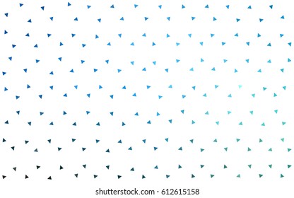 DARK BLUE vector abstract colorful background, which consist of triangles. Pattern with colored triangles on white background.