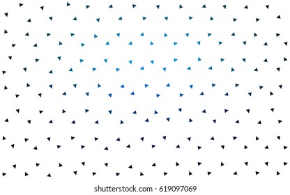 DARK BLUE vector abstract colorful background, which consist of triangles. Pattern with colored triangles on white background.