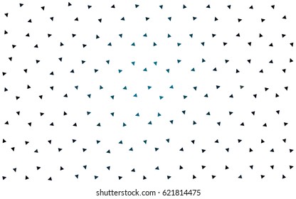DARK BLUE vector abstract colorful background, which consist of triangles. Pattern with colored triangles on white background.