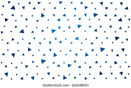 DARK BLUE vector abstract colorful background, which consist of triangles. Pattern with colored triangles on white background.