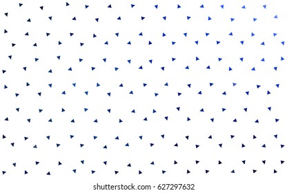 DARK BLUE vector abstract colorful background, which consist of triangles. Pattern with colored triangles on white background.