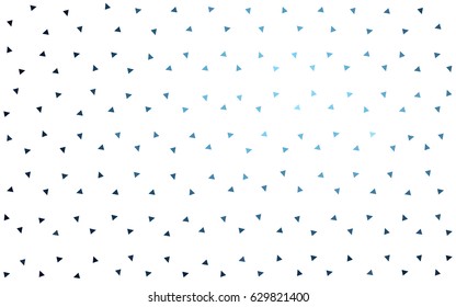 DARK BLUE vector abstract colorful background, which consist of triangles. Pattern with colored triangles on white background.