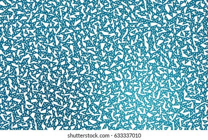 Dark BLUE vector abstract colorful background, which consist of triangles. Pattern with colored triangles on white background.