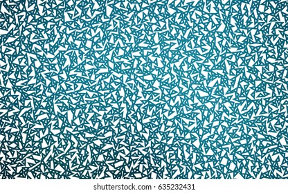Dark BLUE vector abstract colorful background, which consist of triangles. Pattern with colored triangles on white background.