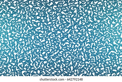 Dark BLUE vector abstract colorful background, which consist of triangles. Pattern with colored triangles on white background.