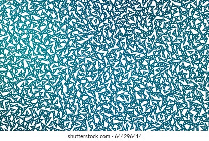 Dark BLUE vector abstract colorful background, which consist of triangles. Pattern with colored triangles on white background.
