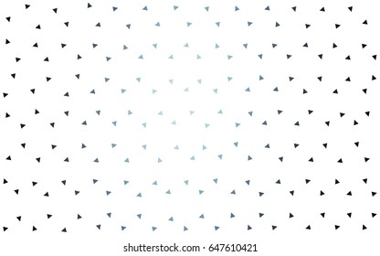 DARK BLUE vector abstract colorful background, which consist of triangles. Pattern with colored triangles on white background.