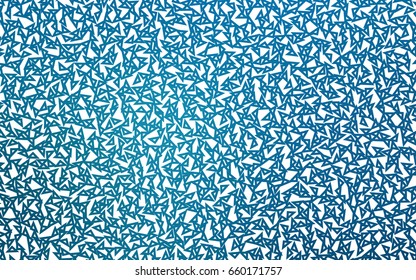 Dark BLUE vector abstract colorful background, which consist of triangles. Pattern with colored triangles on white background.