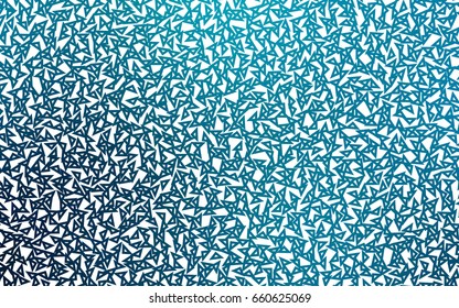 Dark BLUE vector abstract colorful background, which consist of triangles. Pattern with colored triangles on white background.