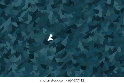 Dark BLUE vector abstract colorful background, which consist of triangles. Pattern with colored triangles on white background.