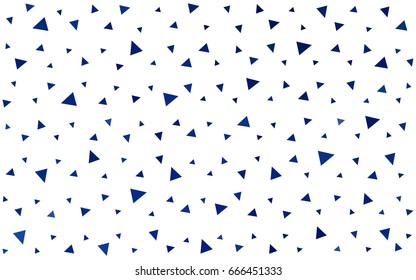 DARK BLUE vector abstract colorful background, which consist of triangles. Pattern with colored triangles on white background.