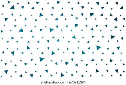 DARK BLUE vector abstract colorful background, which consist of triangles. Pattern with colored triangles on white background.