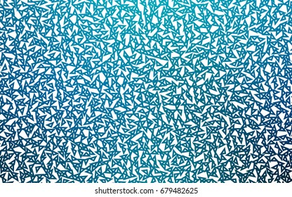 Dark BLUE vector abstract colorful background, which consist of triangles. Pattern with colored triangles on white background.