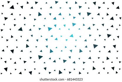 DARK BLUE vector abstract colorful background, which consist of triangles. Pattern with colored triangles on white background.