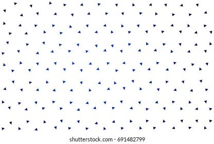 DARK BLUE vector abstract colorful background, which consist of triangles. Pattern with colored triangles on white background.