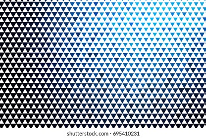 Dark BLUE vector abstract colorful background, which consist of triangles. Pattern with colored triangles on white background.