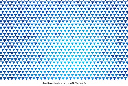 Dark BLUE vector abstract colorful background, which consist of triangles. Pattern with colored triangles on white background.