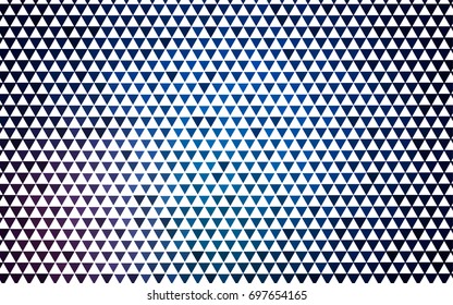 Dark BLUE vector abstract colorful background, which consist of triangles. Pattern with colored triangles on white background.