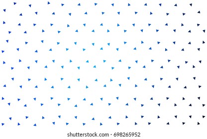 DARK BLUE vector abstract colorful background, which consist of triangles. Pattern with colored triangles on white background.