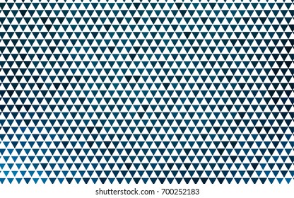 Dark BLUE vector abstract colorful background, which consist of triangles. Pattern with colored triangles on white background.