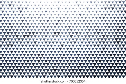Dark BLUE vector abstract colorful background, which consist of triangles. Pattern with colored triangles on white background.