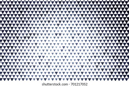 Dark BLUE vector abstract colorful background, which consist of triangles. Pattern with colored triangles on white background.