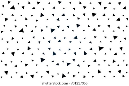 DARK BLUE vector abstract colorful background, which consist of triangles. Pattern with colored triangles on white background.